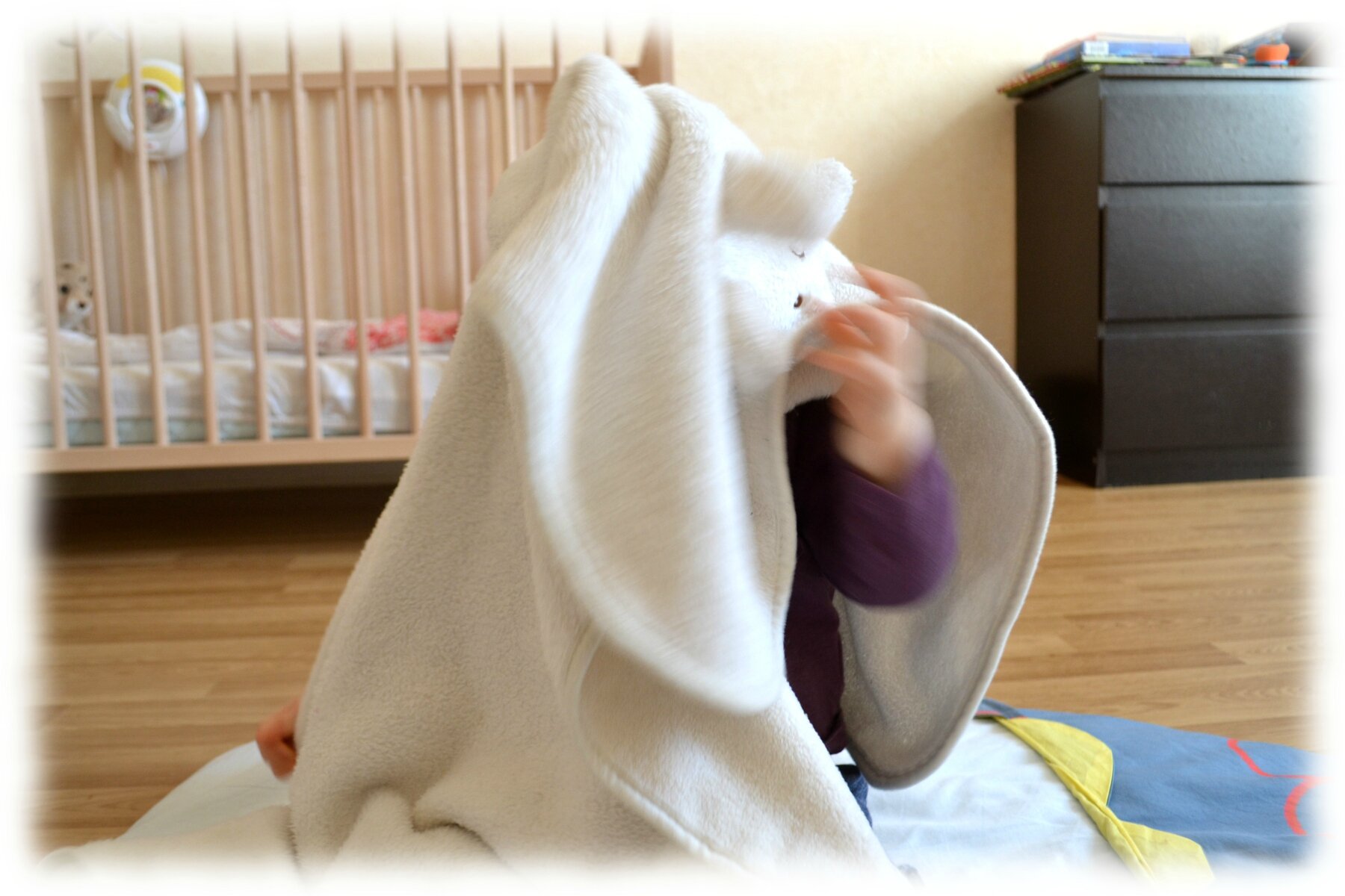 Le lit de mon bébé choupie chat, papa chat, la vie et moi...