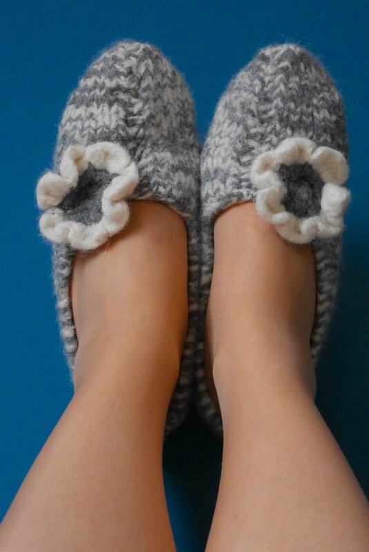 Chaussons tricotés Drops Design 03