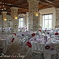 Mariage Blanc, parme et fushcia