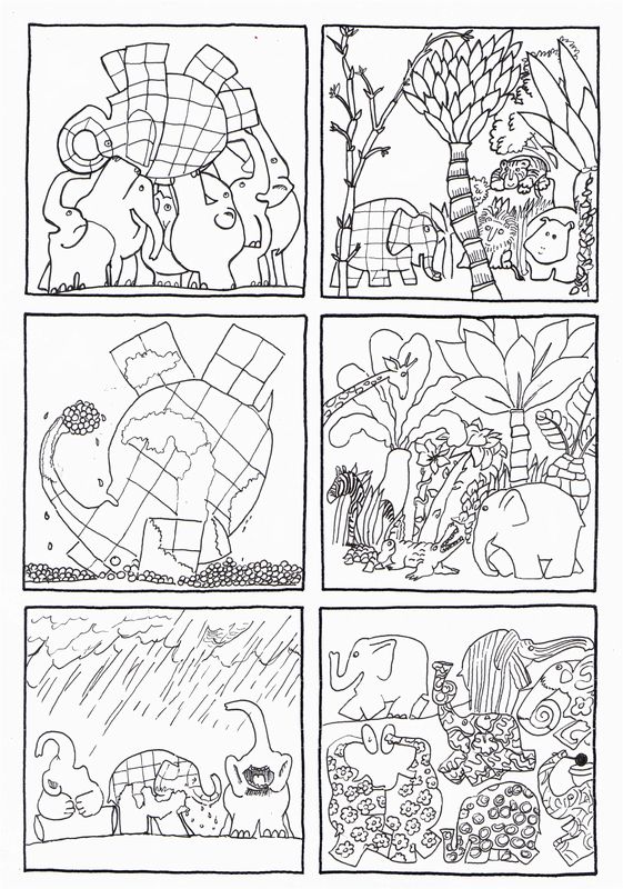 david mckee elmer coloring pages - photo #5