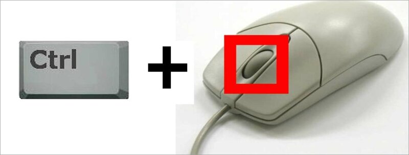 ctrl molette