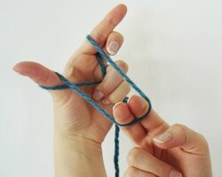 tricoter echarpe avec ses doigts