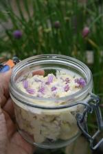 Beurre Ã  la fleur de ciboulette passion culinaire