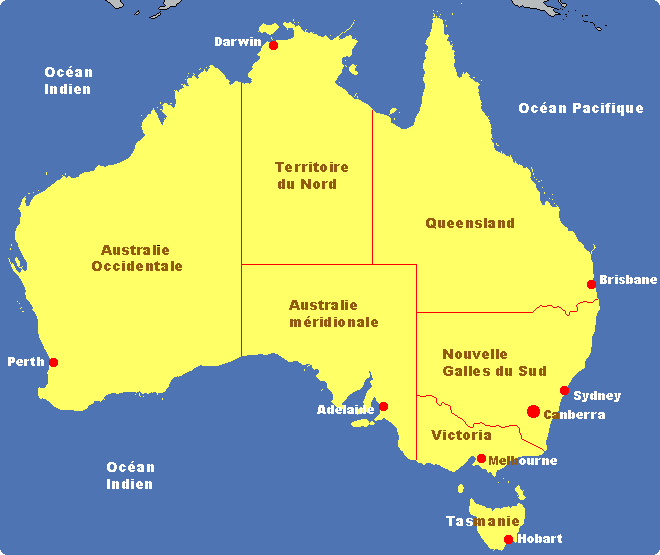 adelaide carte australie