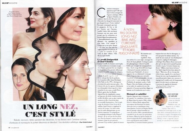 Cathy Wagner morphopsychologie Article Glamour 08-2017 Eveil au Maquillage