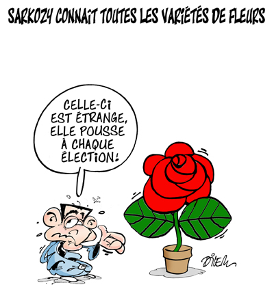Sarkozy connaît toutes les variétés de fleurs
