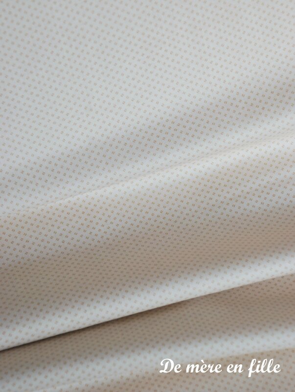 ivoire petits motifs beige