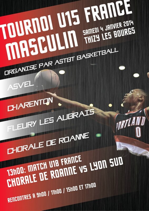 Affiche rencontre basket