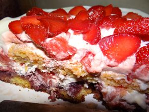 gâteau tranché