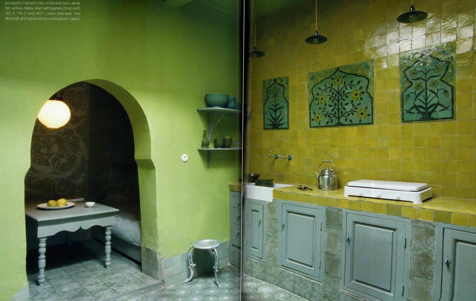 Cuisine moderne vert pistache: peinture cuisine combinaisons ...