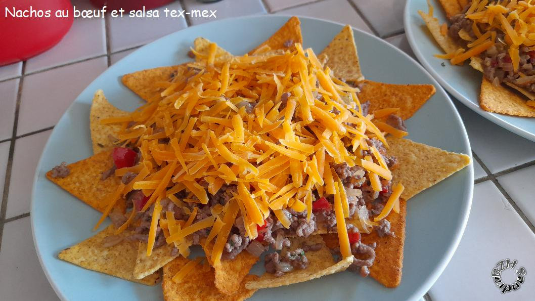 Nachos au bœuf et salsa tex mex BZH SANDRA