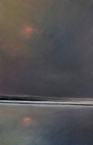 horizon elevation 41 nov 2015, pastel 32 x 48 cm
