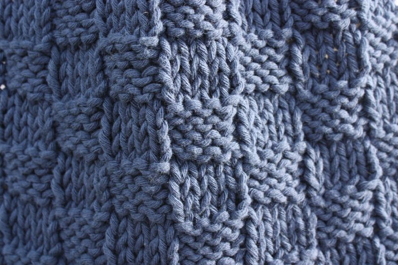 tricoter un damier