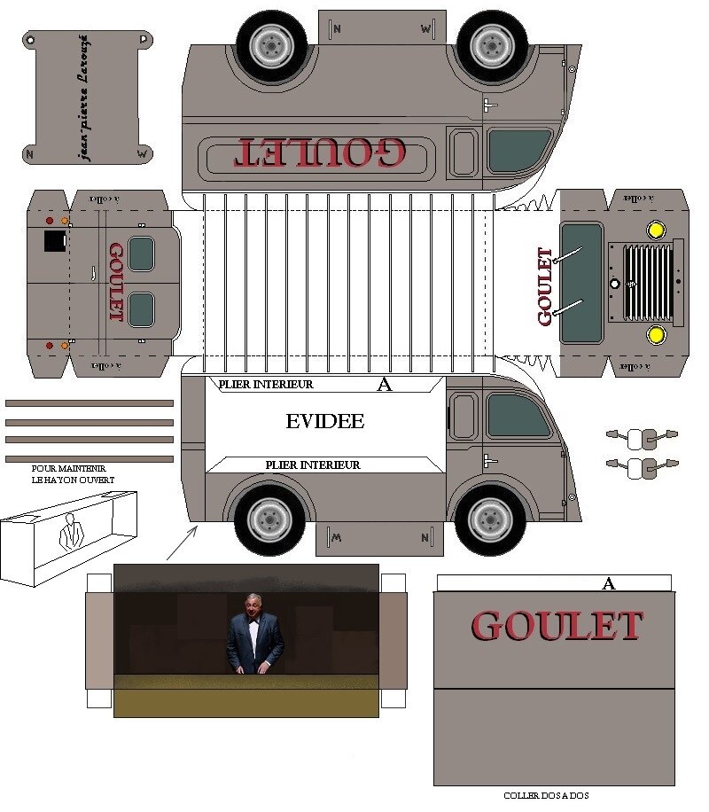 Renault Kg Epicerie Ambulante Goulet Decoupages Faciles