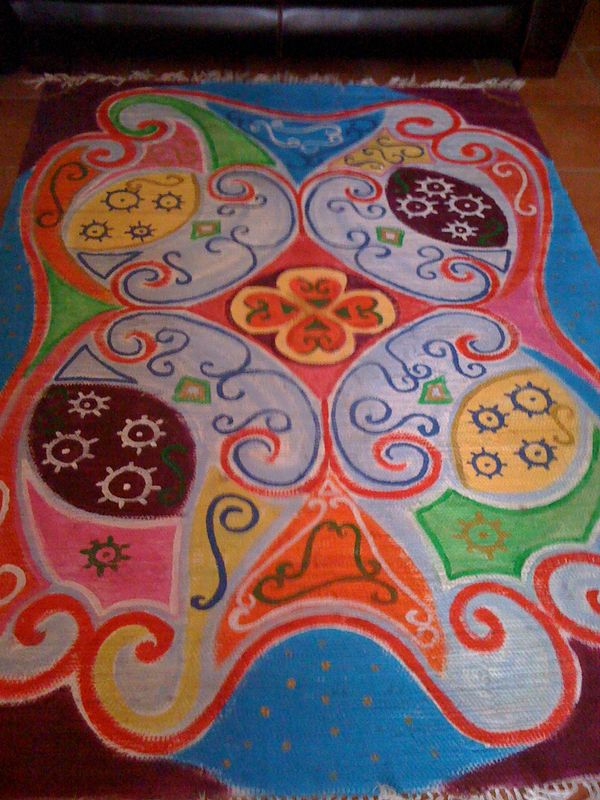 Le tapis volant d'aladin mes mille et une nuits peinturelure Salon Tapis Créatif