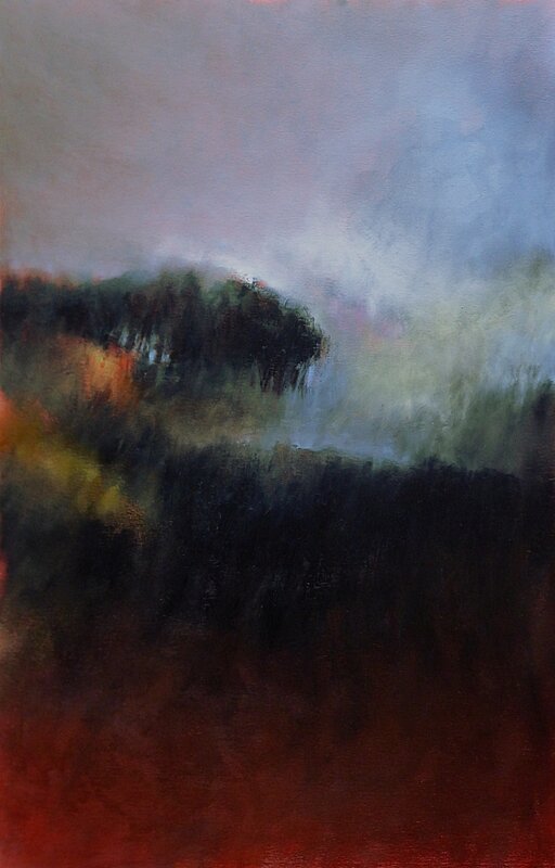 ghostrees 3, aout 207, pastel à l'huile, 48 x 32 cm