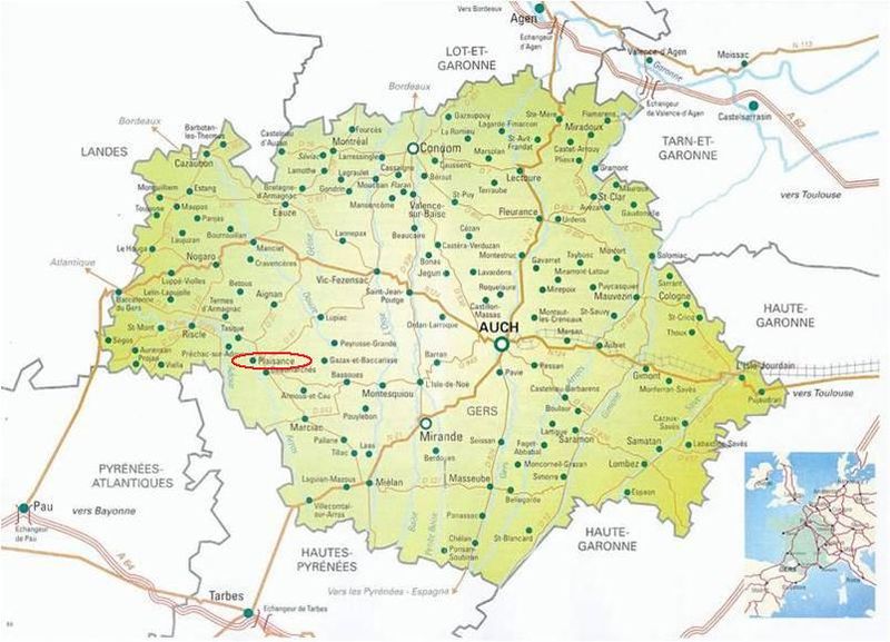 Situation Géographique Coup de Coeur Plaisance du Gers