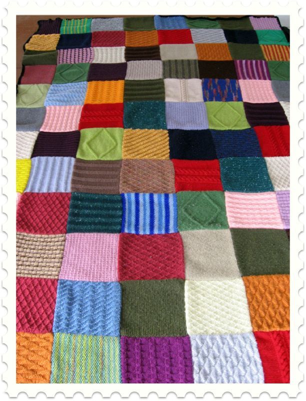 tricoter un patchwork
