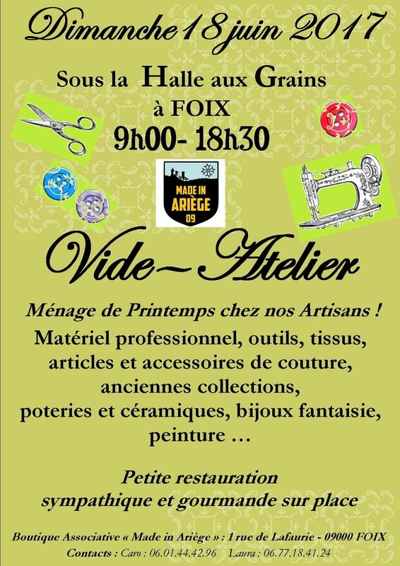 Vide atelier 2017 2