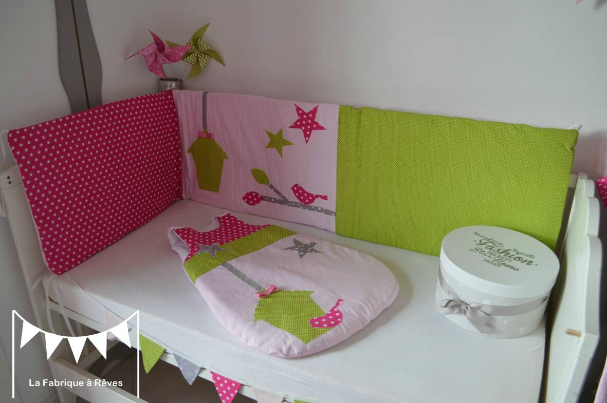 Gigoteuse turbulette douillette 0 6 mois tour de lit textile ...