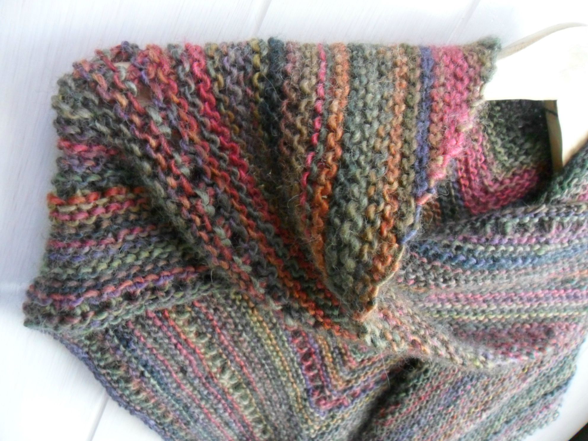 tricoter un chale facile