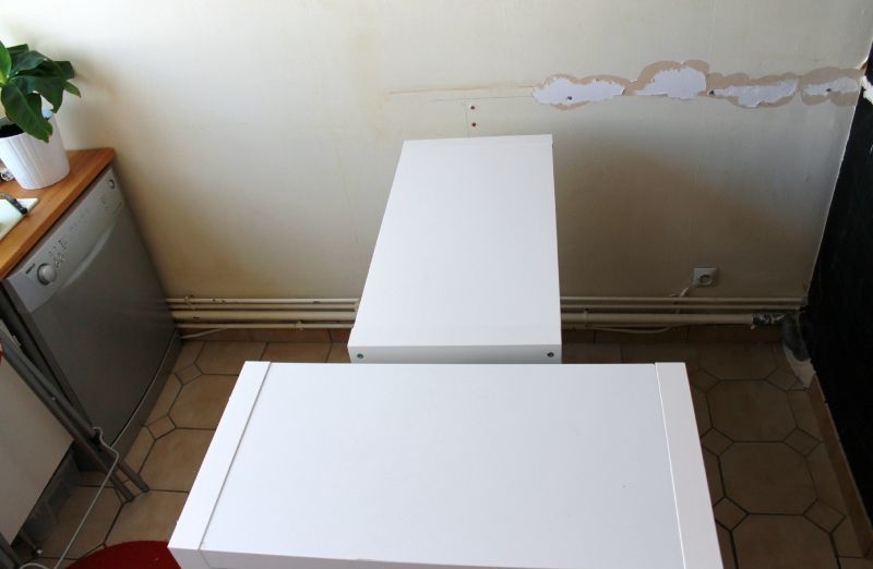 Mon ilot de cuisine made in ikéa hackers! 2 c'est ma déco éco ! Ilot central cuisine pas cher