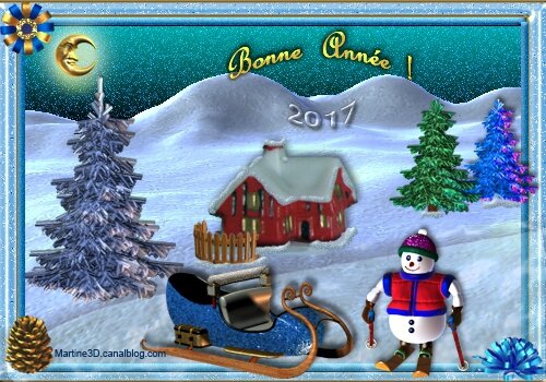 022-carte-voeux-bonne-annee-2017-sapins-montagne-bonhomme-neige-deco-chalet