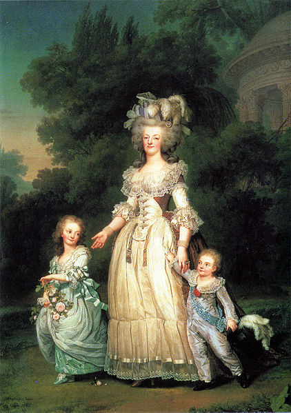 Mme Royale avec sa mère et son frère,1785