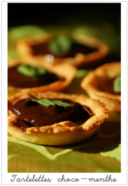 mini tartelettes choco menthe 2