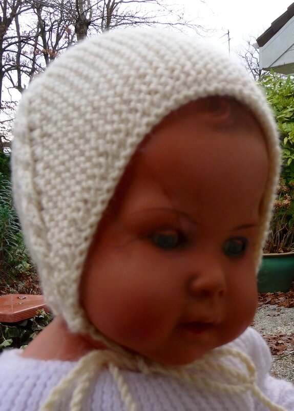 explications tricot bonnet bebe