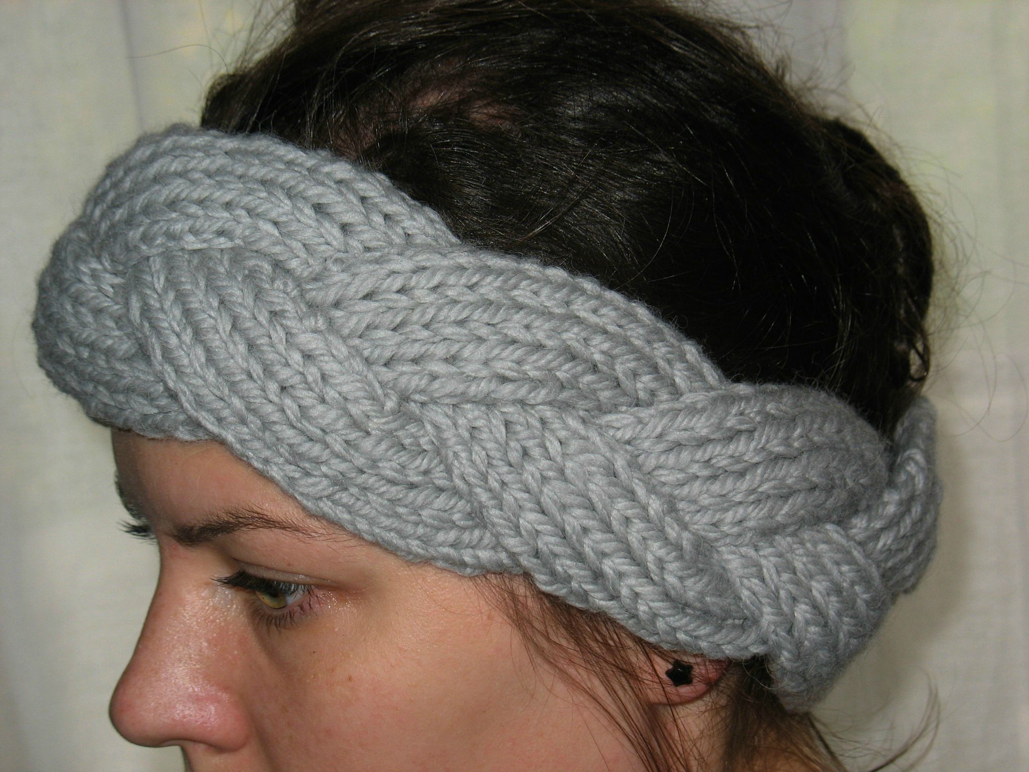 tricoter un headband en laine