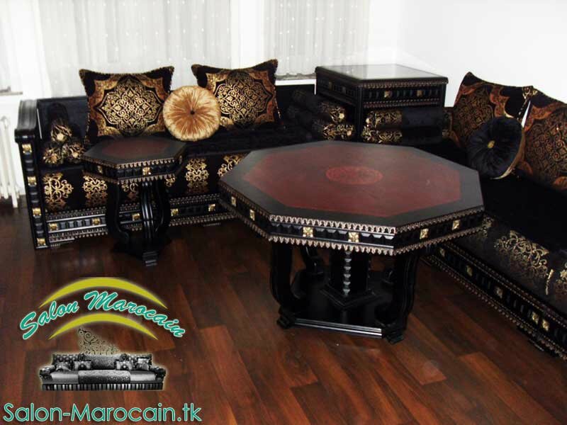 Salon marocain moderne marron – lombards