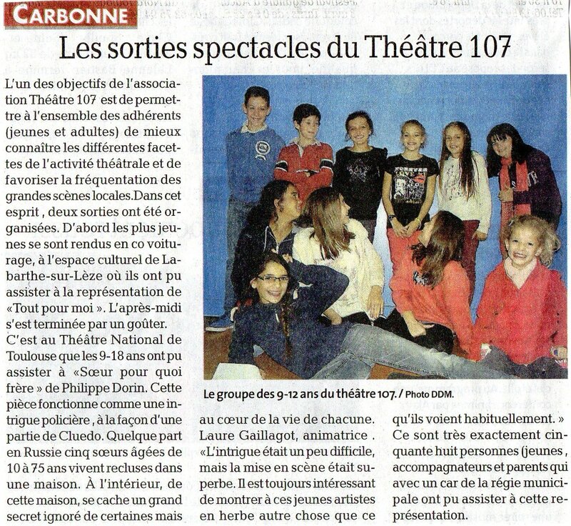 article Dépêche du Midi Carbonne