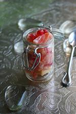 Saumon à la pomme et grenade 1