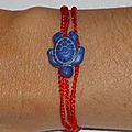 t) Tortue en howlite - Howlite Turtle
