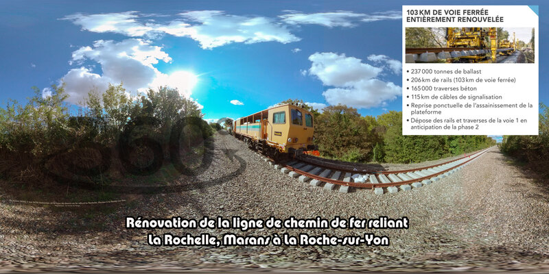 Rénovation de la ligne de chemin de fer reliant La Rochelle, Marans à La Roche-sur-Yon