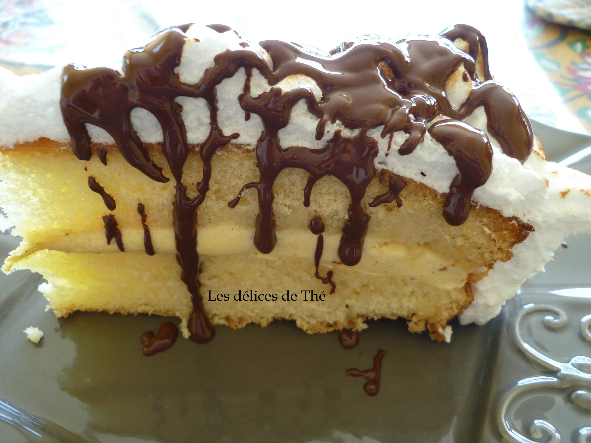 Gâteau glacé meringué à la vanille Les délices de Thé