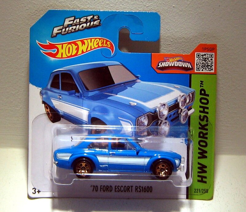Ford escort RS 1600 de 1970 (Hotwheels 2015)