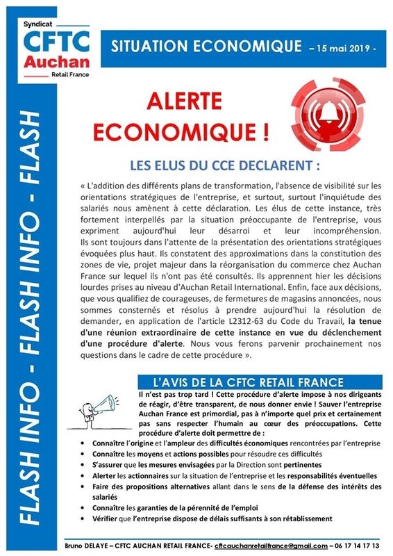 tract auchan retail alerte eco