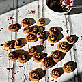Thumbprints aux éclats de caramel