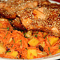 Saumon en croute de sesame facon thaie