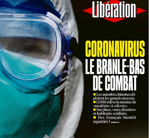 Coronavirus branle bas de combat Libération 28 janvier 2020
