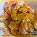 Cocotte de crevettes au curry