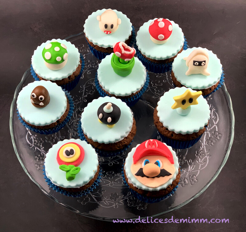Cupcakes au chocolat Super Mario 5