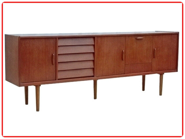 enfilade scandinave vintage 1960 teck
