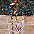 ♥ mobile perles en verre ♥