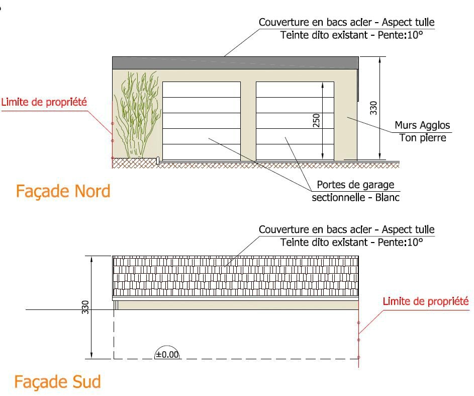 Exemple permis de construire garage non attenant