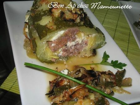 Mille-feuilles de courgette viande et ricotta 013
