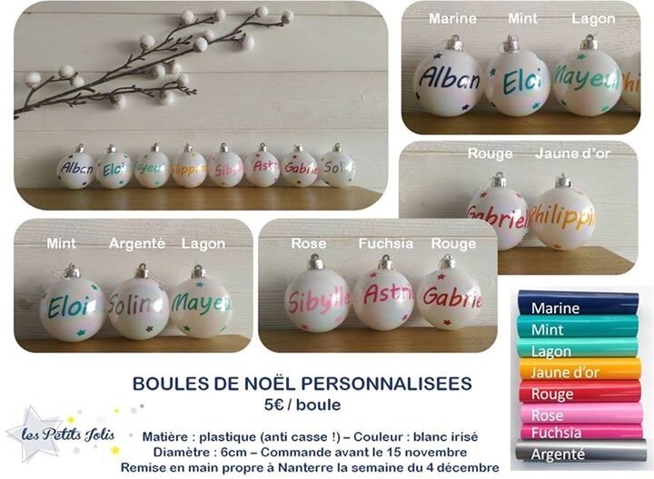 Déco Boules De Noël Personnalisées Pour Votre Sapin Ou à