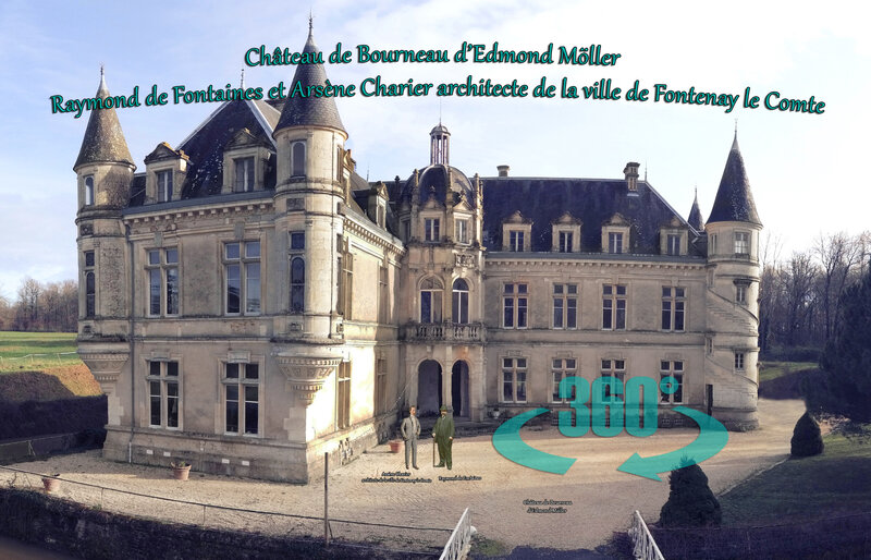 Château de Bourneau d’Edmond Möller - Raymond de Fontaines et Arsène Charier architecte de la ville de Fontenay le Comte